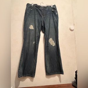 Distressed size 22 lane Bryant jeans EUC